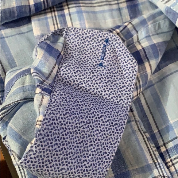 BUGATCHI Casual Linen Shirt. Size Large - Picture 14 of 14